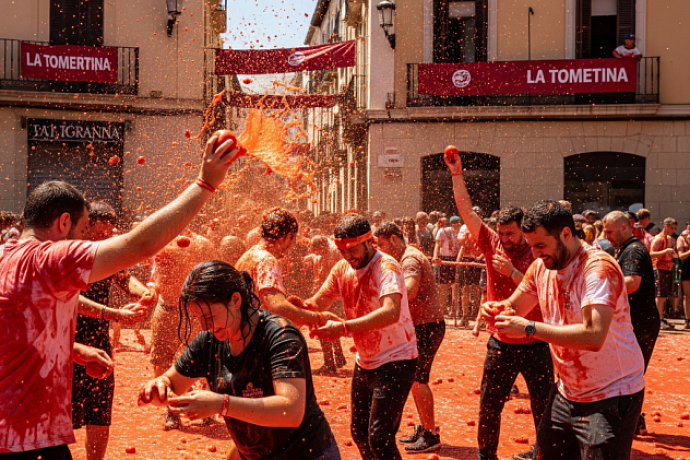 Самые необычные праздники мира: где прыгают по младенцам и кидаются помидорами?